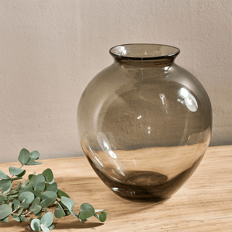 Vanita Vase, H24cm, Smoke