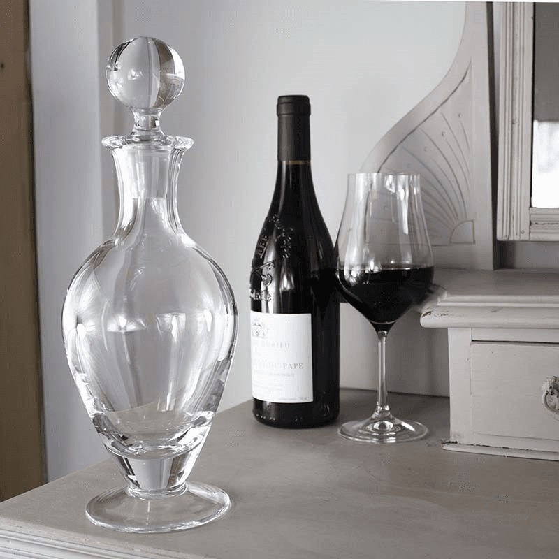 Classic Footed Wine Decanter, 800ml, Clear