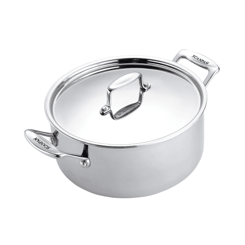 Image showing the Fusion 5 Dutch oven with lid, 5.2 litre - D24cm, Stainless Steel product.