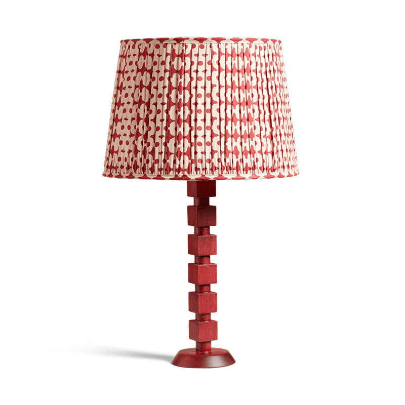 Huxley Table Lamp, H45cm, Brushed Red