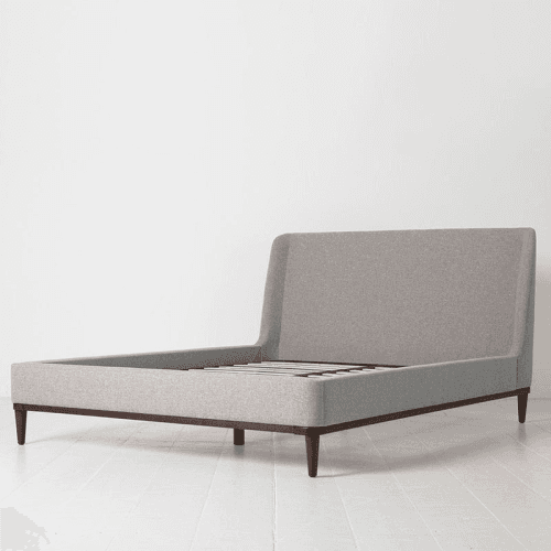 Image showing the Bed 02 Linen King Size Frame, Natural product.