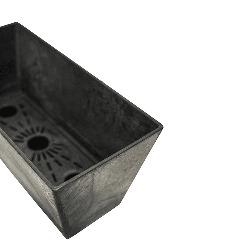 Ella Balcony trough, H17 x D55cm, Black