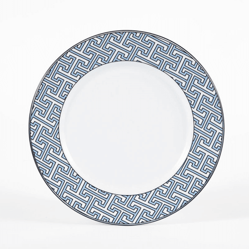 Image showing the Maze Set of 2 Dessert Plate, D21cm, Cornflower Blue product.