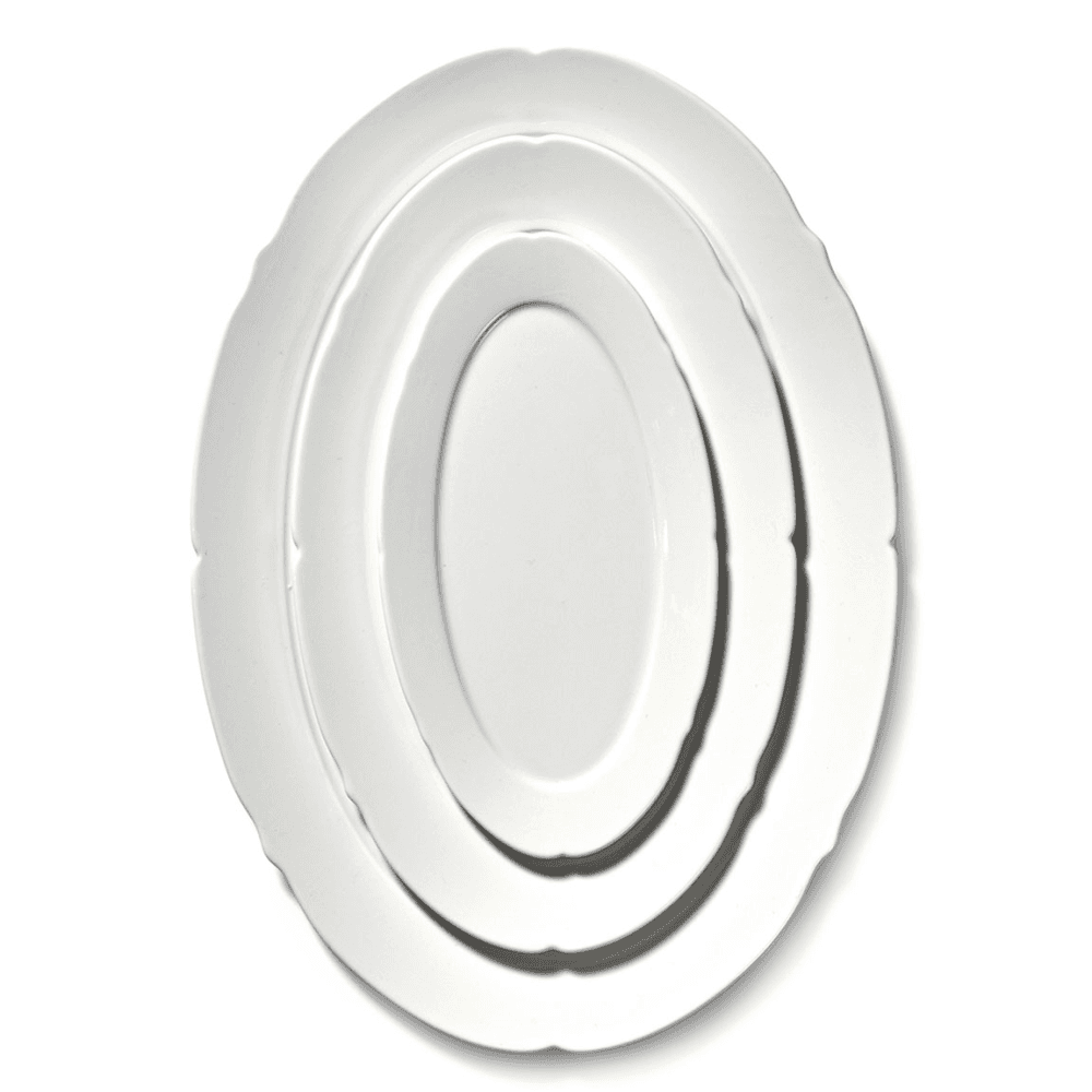 Silhouette by Sergio Herman Set of 4 Oval Plates