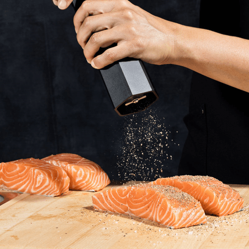 Image showing the HexMill Salt & Pepper Grinder Set, Steel product.