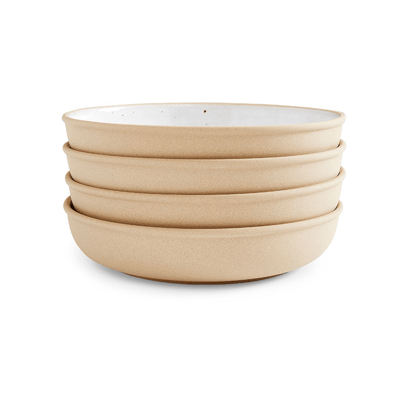Minerals Set of 4 Low Bowls, D22cm, Moonstone