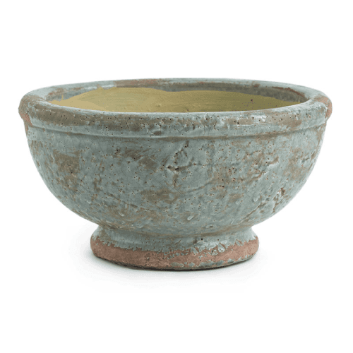 Image showing the Broseley Footed Pot, H12.2 x D25cm, Moss product.