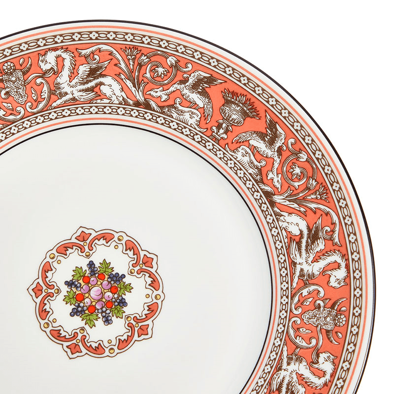 Florentine Plate, D20.6cm, Salmon