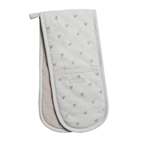 Image showing the Hearts Double oven glove, 18 x 84cm product.