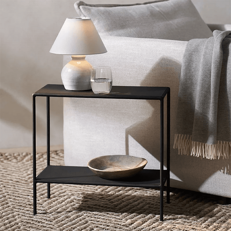 Marton Sofa Side Table, Black