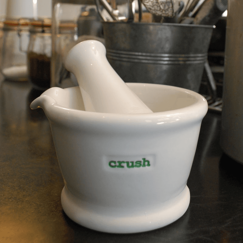 Word- Pestle and Mortar "Crush"
