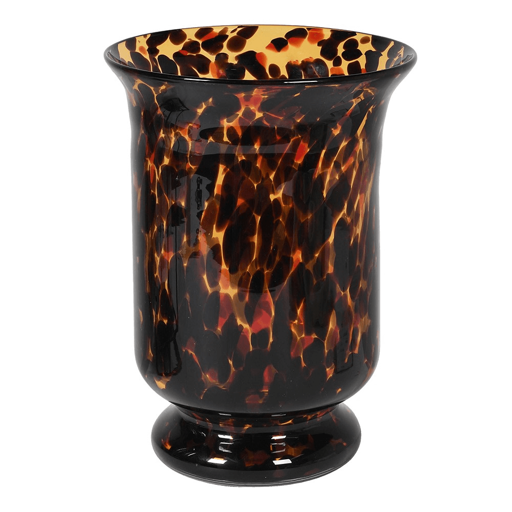 Hurricane Vase, H30cm, Tortoiseshell