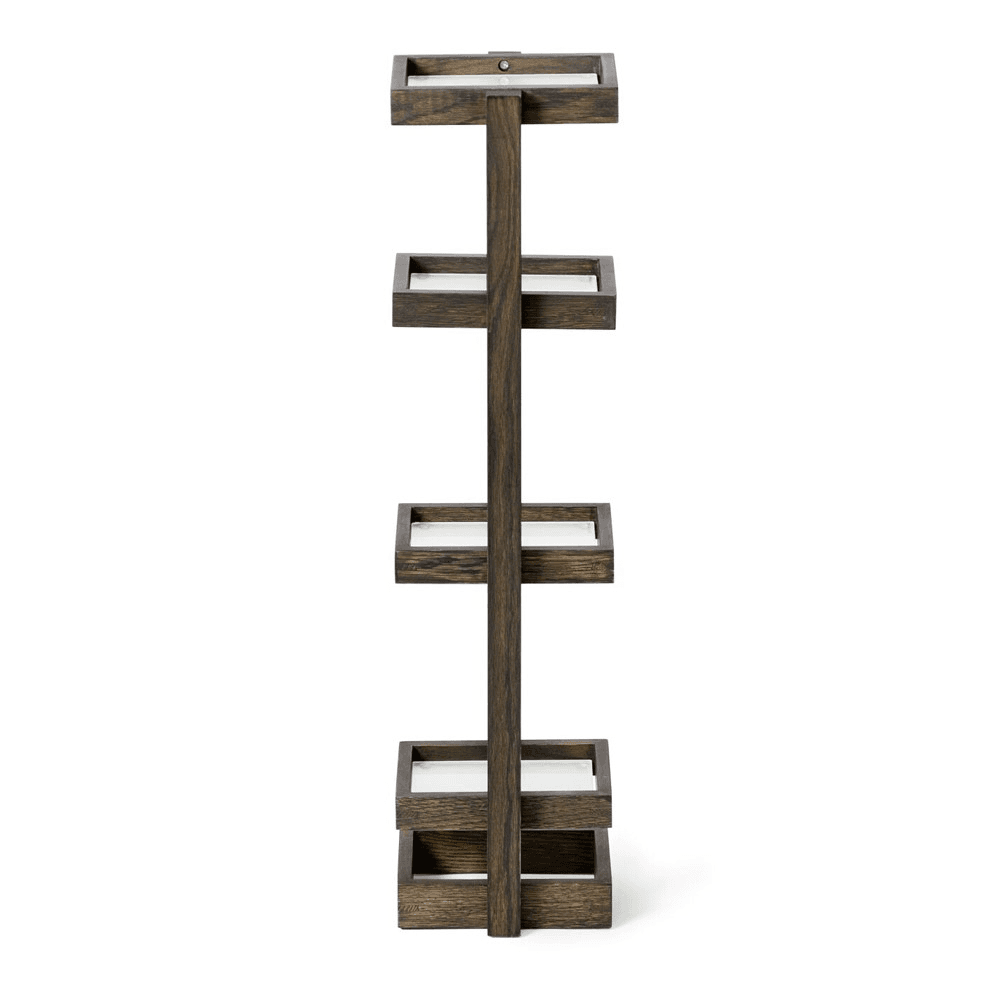 Mezza Washstand, H73 x W17.4 x D18.4cm, Dark Brown
