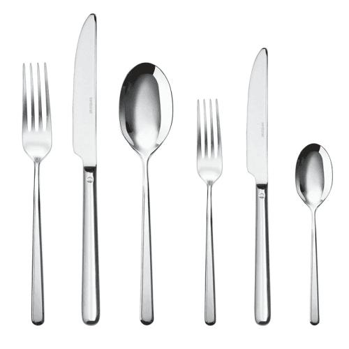 Image showing the Linear 36 Piece Cutlery Set, Stainless Steel product.