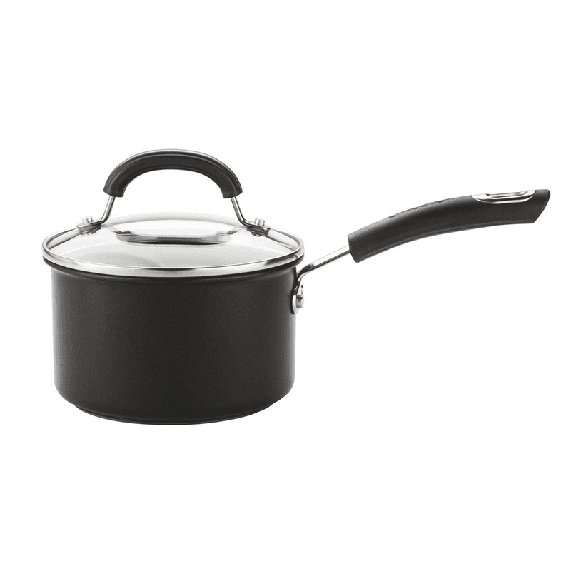 Total Anodised Non-Stick 3 Piece Pan Set, Black
