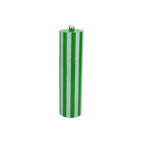 Image showing the Striped Salt & Pepper Mill, H24cm, Green product.