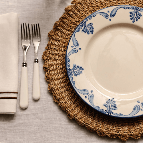 Image showing the Eleanor Set of 6 Dinner Plates, D26.5cm, Blue product.