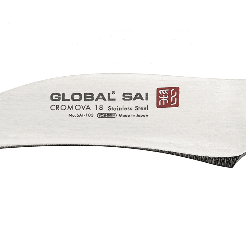 Sai Peeling Knife, 6.5cm, Silver