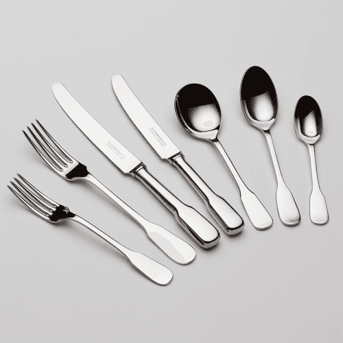 Image showing the 7-Piece Place Setting, Fiddle, Stainless Steel product.