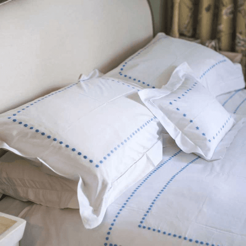 Image showing the Dots Standard Pillowcase, Blue product.