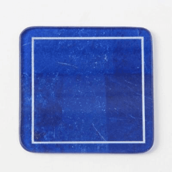 Image showing the Drinks Coasters, Lapis Lazuli, Blue, Set of 4 product.