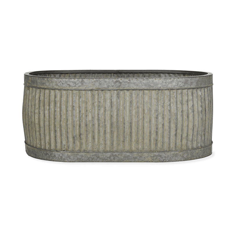 Vence Set of 3 Oval Troughs, Steel