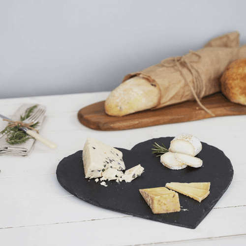 Image showing the Heart Cheese board, 30 x 30cm product.