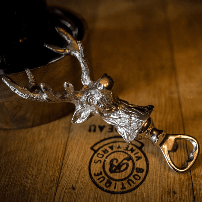 Stag Bottle Opener, L16 x W7 x D5cm, Silver