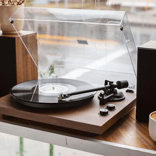 Image showing the C62 Turntable Shelf System, Walnut product.