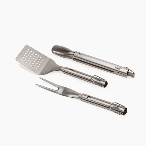 Image showing the GrillOut 3 Piece BBQ Set, Stainless Steel product.