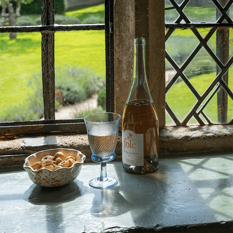 Spiral Set of 4 Wine Glasses, 175ml, Light Blue