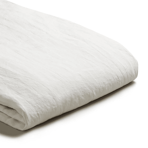 Image showing the White Linen Duvet Cover, Super King product.