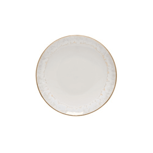 Taormina Set of 6 bread plates, 17cm, white/gold