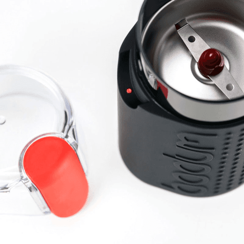 Image showing the Bistro Electric Coffee Grinder, H 16.6 x W 9.5  x L 9 cm, Black product.