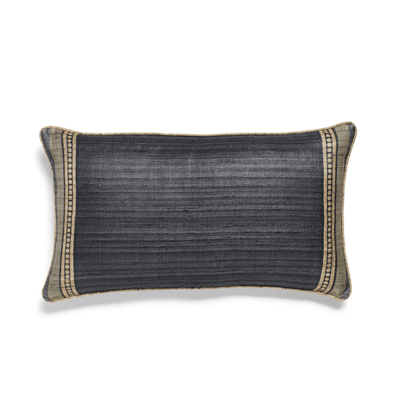 Longshan Cushion Cover, 60 x 35cm, Indigo