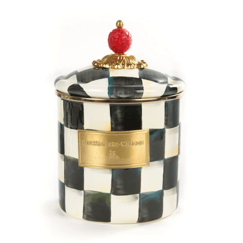 Image showing the Courtly Check Small canister, 1L, enamel product.