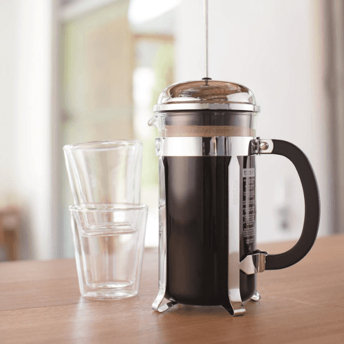 Image showing the Chambord 8 cup coffee maker, 1 litre, Shiny product.