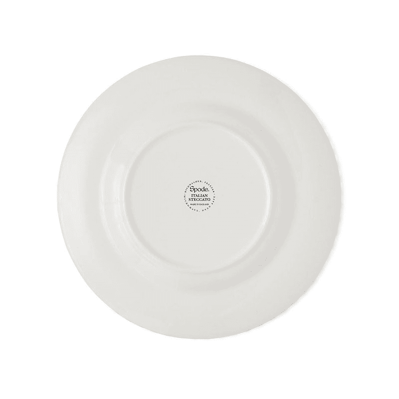 Stecatto Set of 4 Side Plates, D18cm, White and Blue
