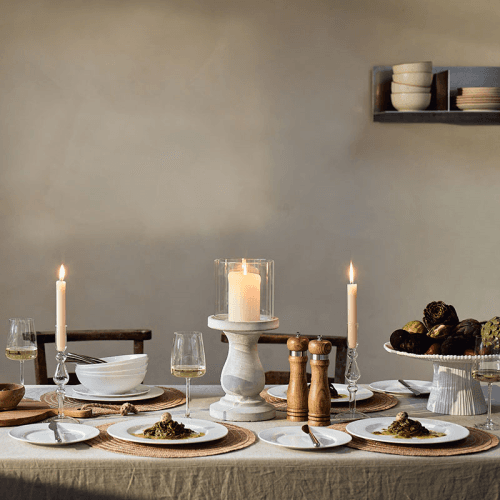 Image showing the Cashmere 12 Piece Dinnerware Set, White product.