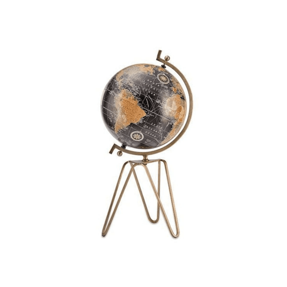 Ebu Decorative Globe, D32cm, Antique Brass