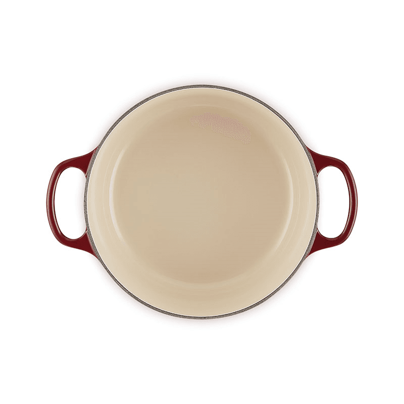 Signature Cast Iron Round Casserole, 24cm, Garnet