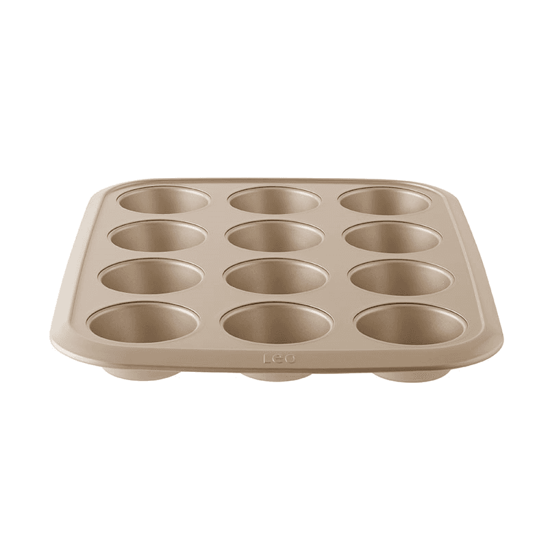 Leo Balance 12 Cup Muffin Pan, Carbon Steel