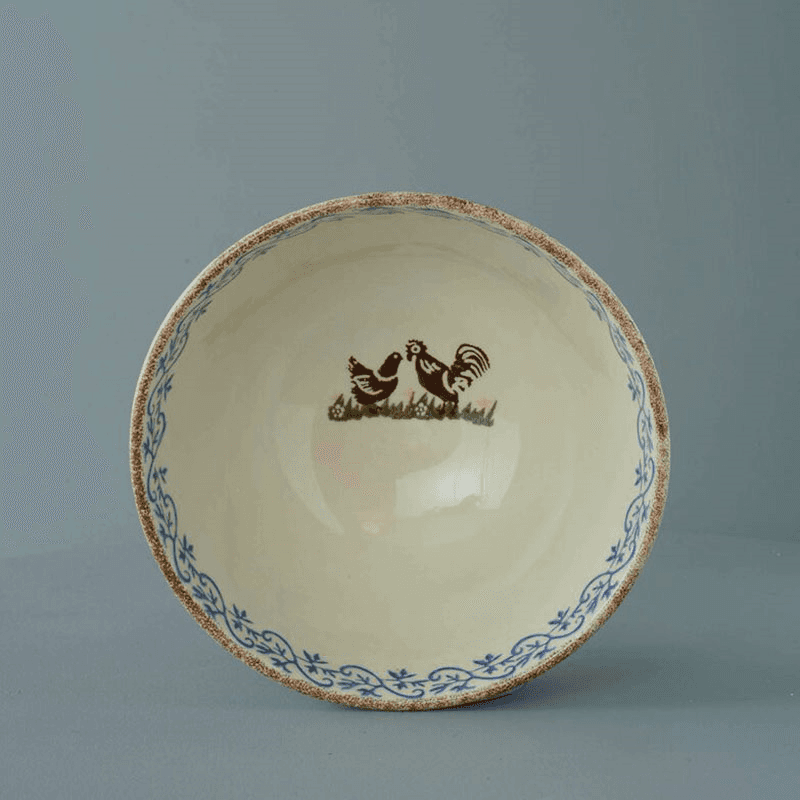 Cock & Hen Serving bowl, 22cm
