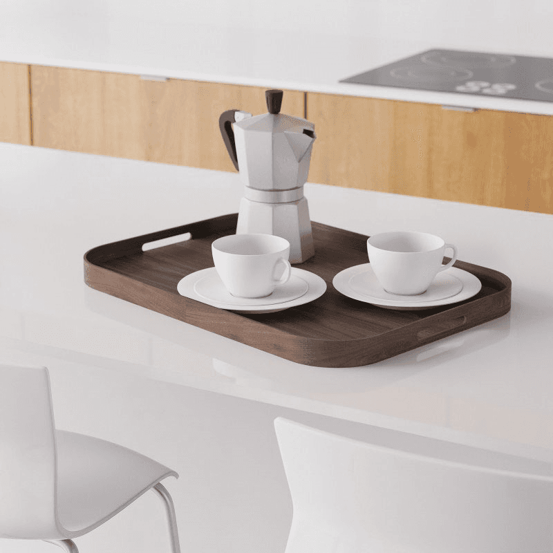 Bellhop 558 Rectangular Tray, Walnut