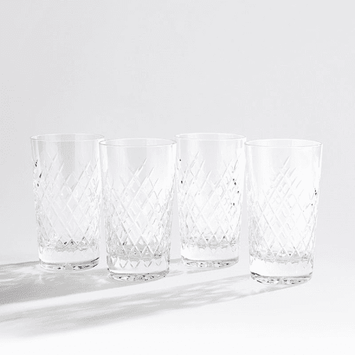 Image showing the Barwell Set of 4 Highball Glasses, 384ml, Clear product.