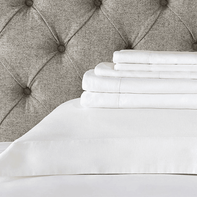 Portobello Super King Fitted Sheet, White