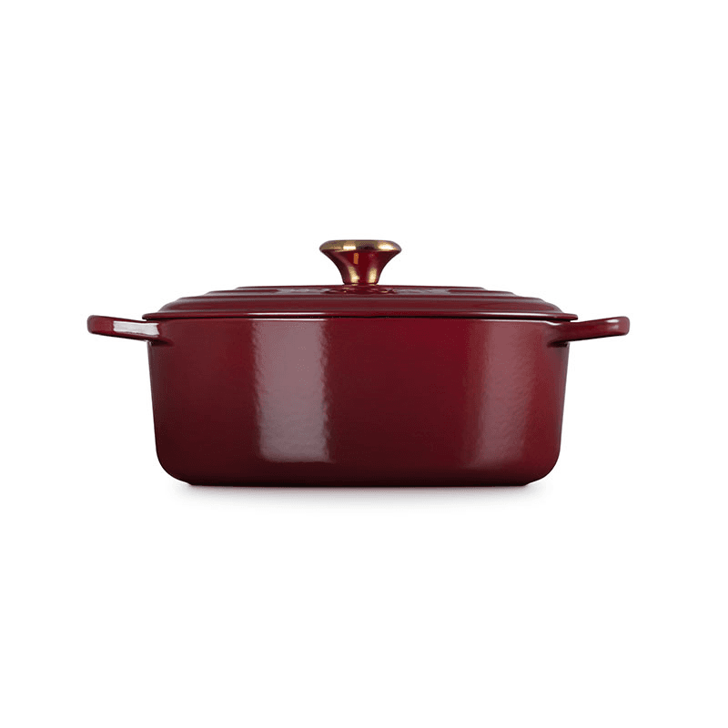 Signature Cast Iron Oval Casserole, 29cm, Garnet