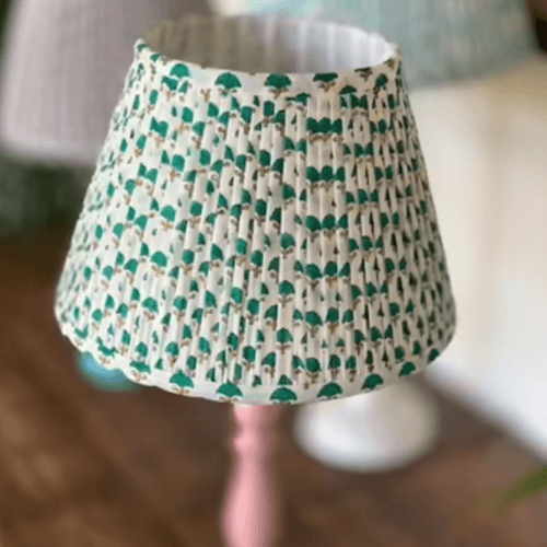 Image showing the Arjuna Empire Lampshade, 10", Green product.