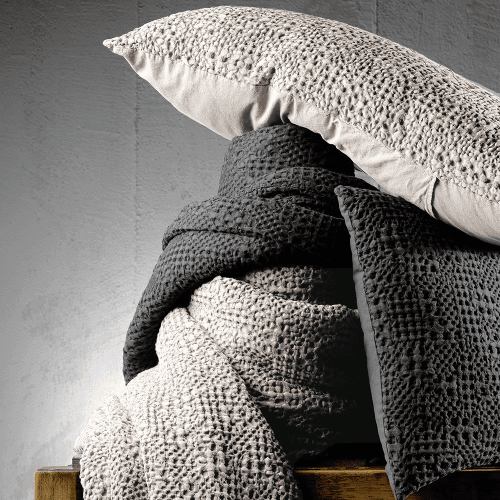 Image showing the Tana Bed cover, 240 x 260cm, Chalk product.