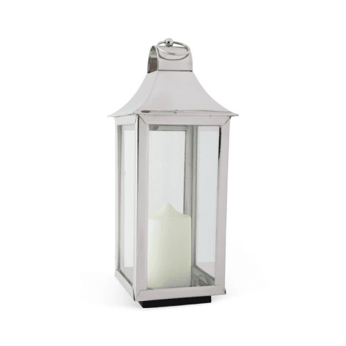 Image showing the Tonto Lantern, H50cm, Clear/Silver product.